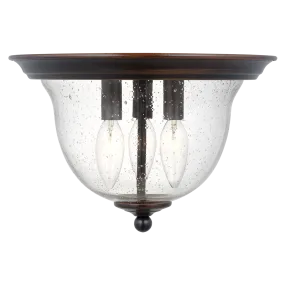 Belton Three Light Ceiling Flush Mount