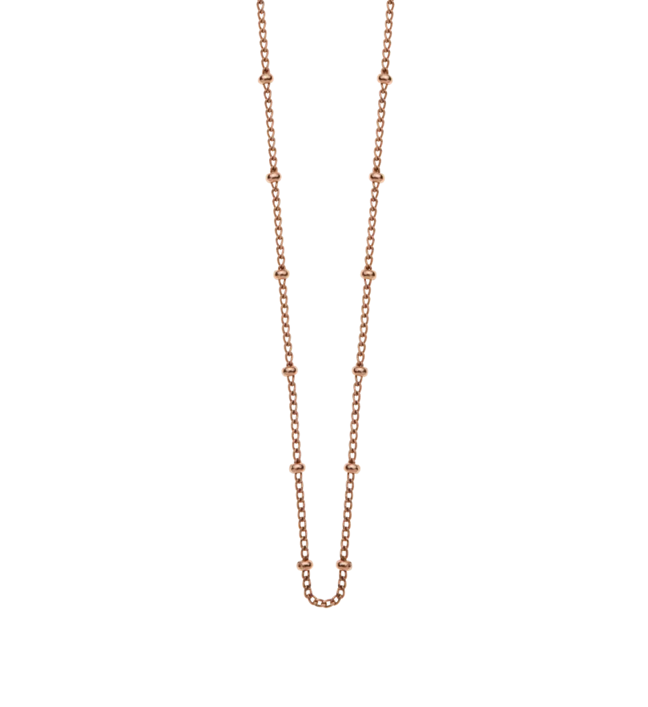 Bespoke Ball Chain 16” to 18” Rose Gold