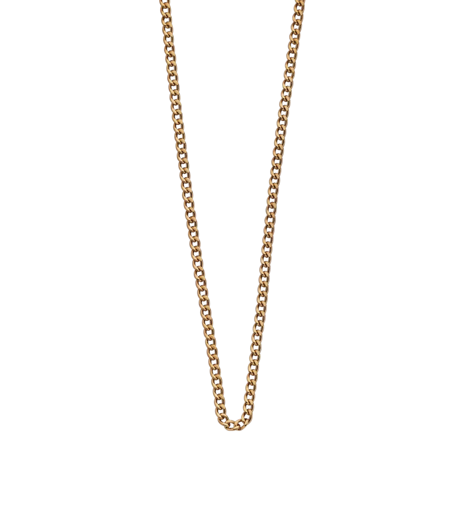 Bespoke Curb Chain 16” to 18” 18K Gold Vermeil