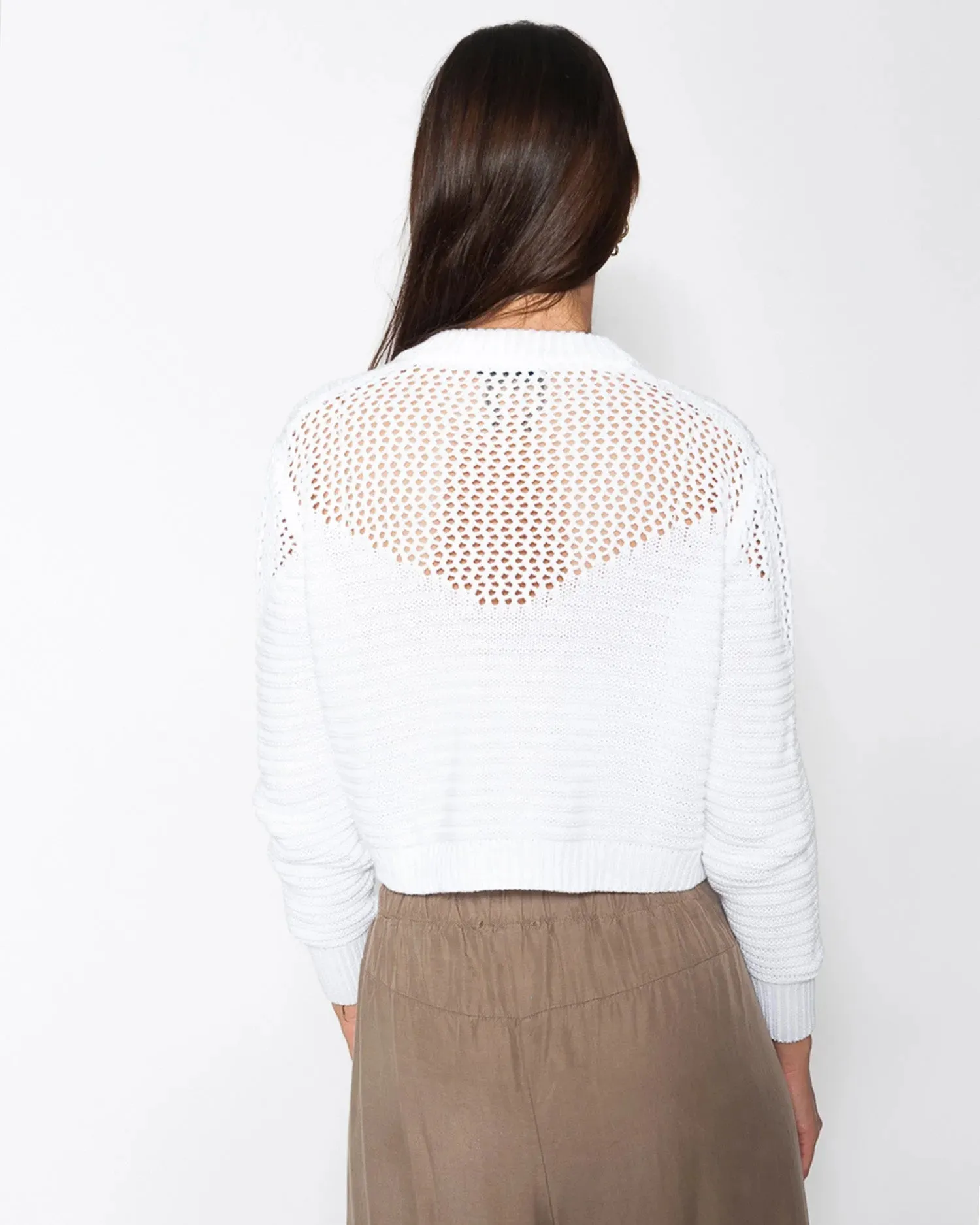Blueberry Gabriella Cotton Bolero,  White