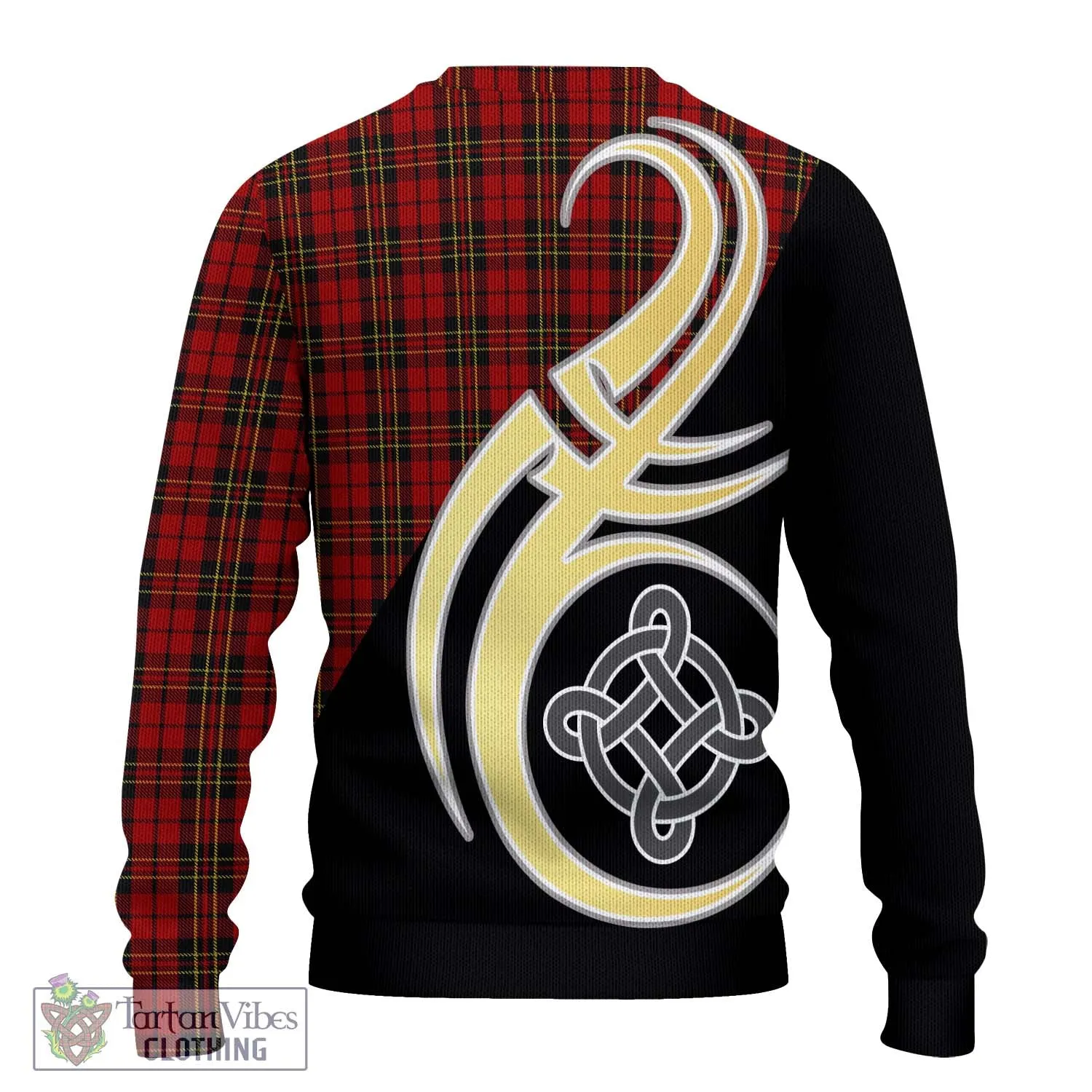 Brodie Tartan Ugly Sweater with Family Crest and Celtic Symbol Style