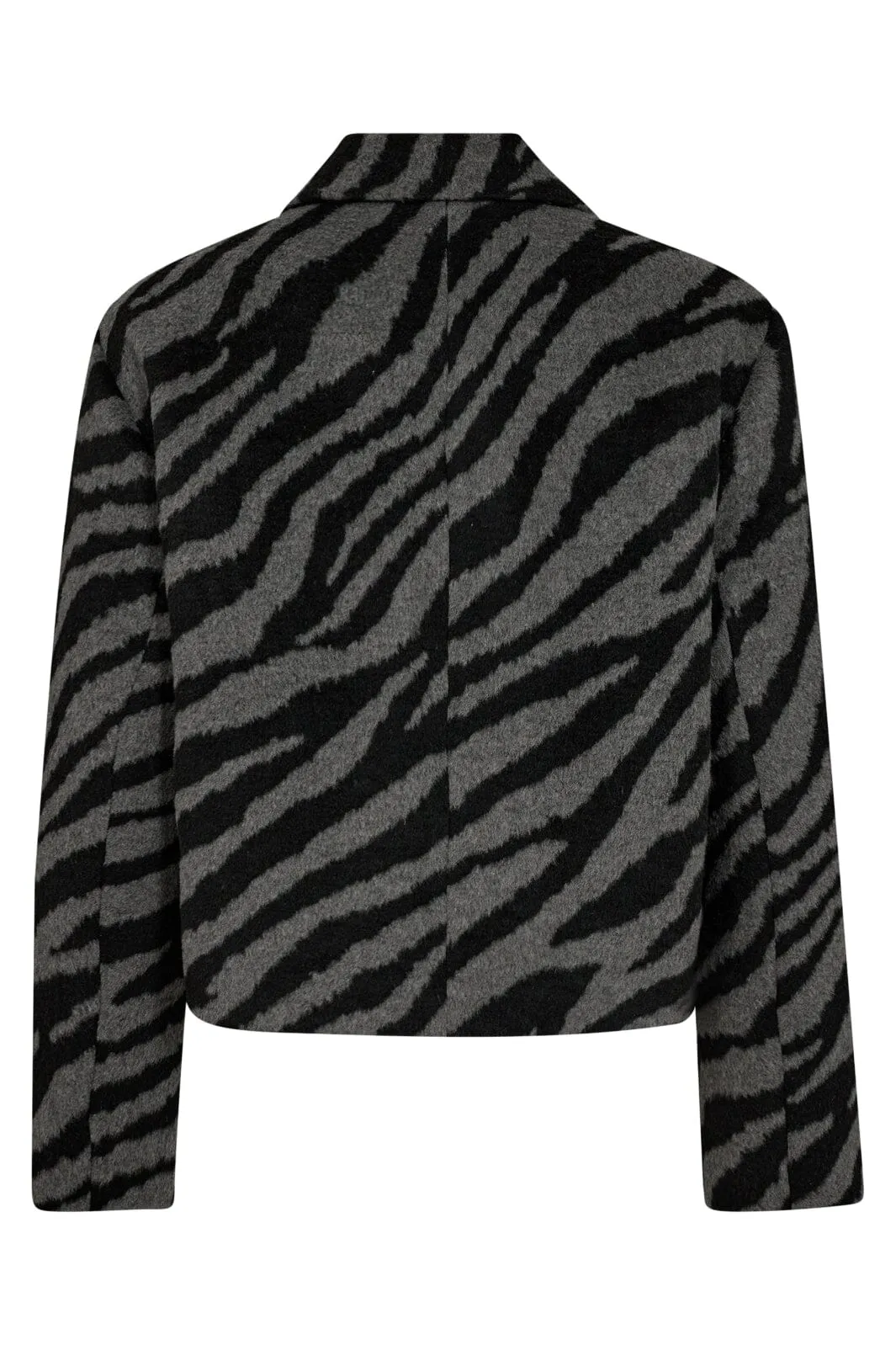 Co´couture - Zuricc Zebra Crop Jacket 30261 - 140 Dark Grey