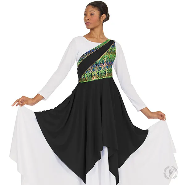 Eurotard 63567C Girls Joyful Praise Asymmetrical Tunic
