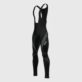 Fdx Viper Men's Gray Thermal Padded Cycling Bib Tights