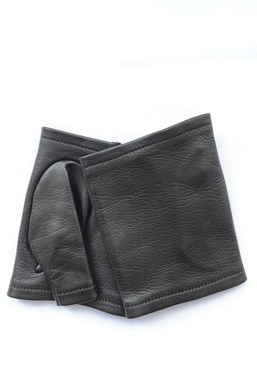 Fingerless Leather Gloves For Ladies  Hot Seasons