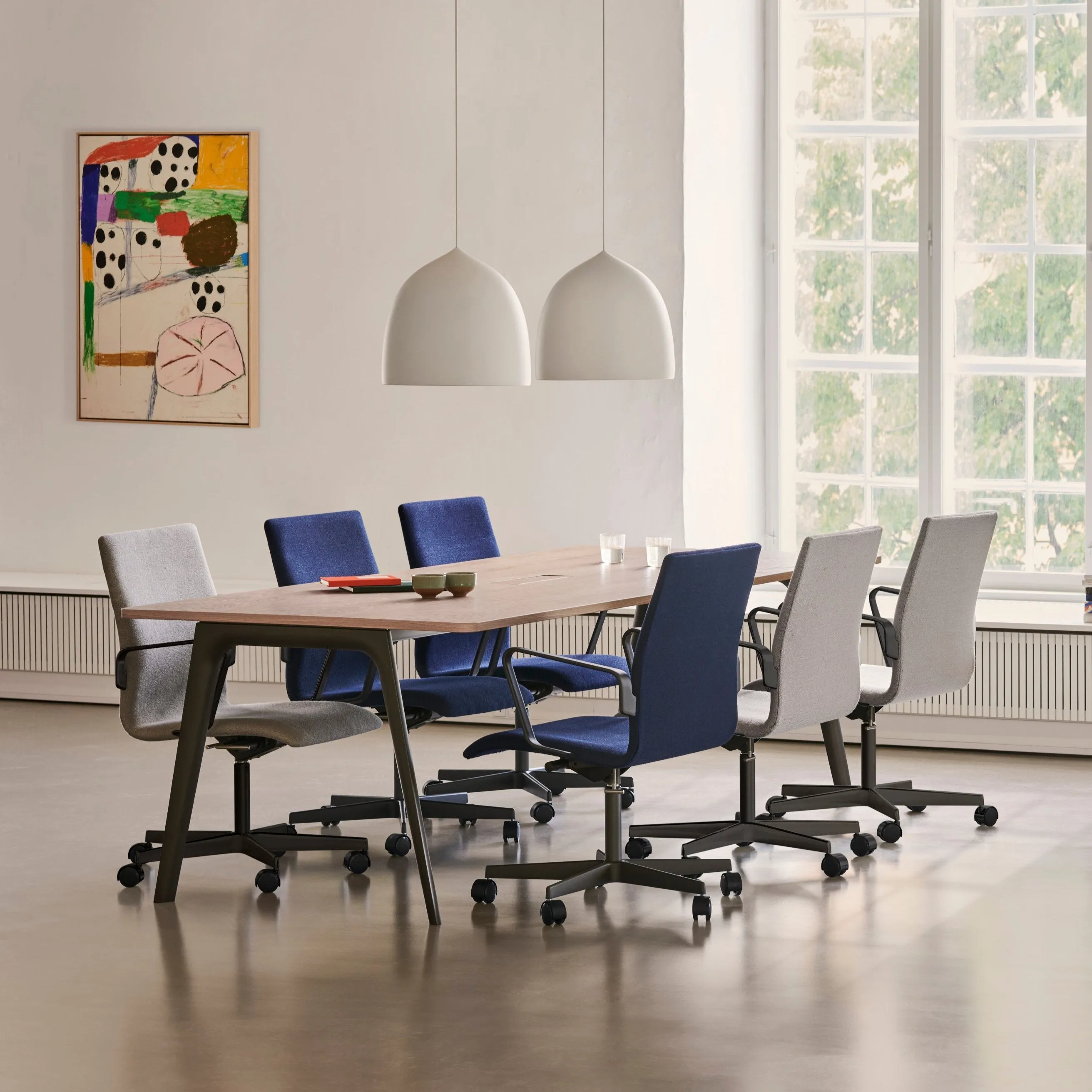 Fritz Hansen Oxford™ Office Armchair Upholstered With Wheels
