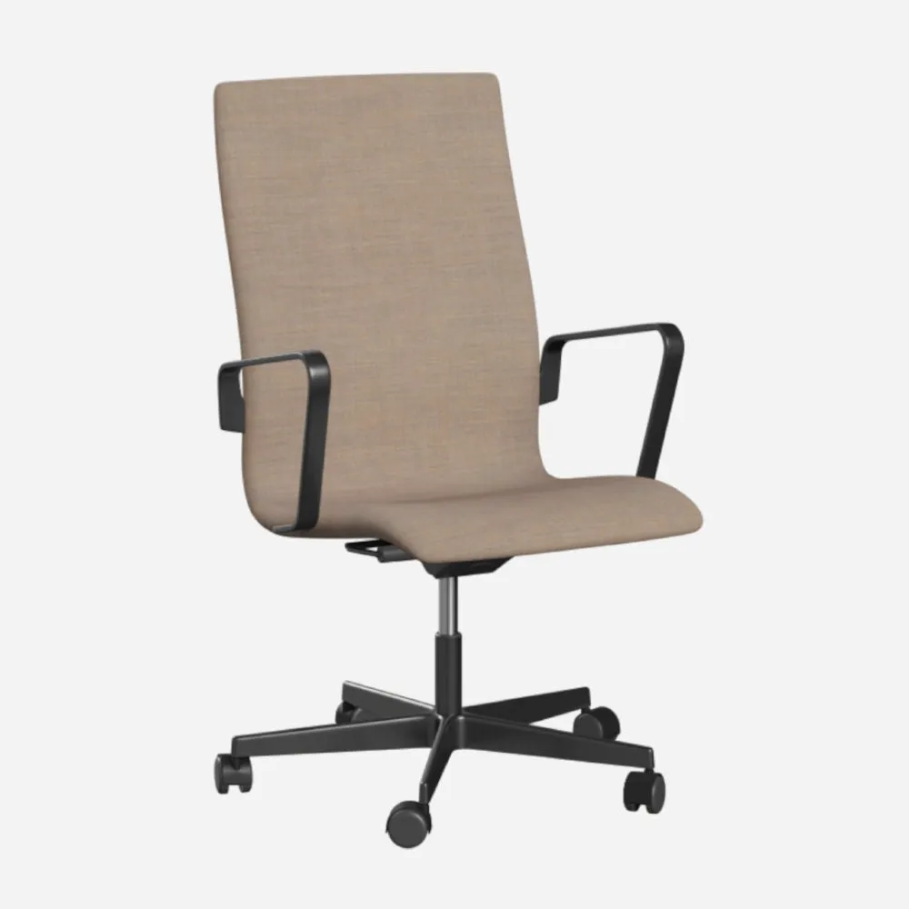 Fritz Hansen Oxford™ Office Armchair Upholstered With Wheels
