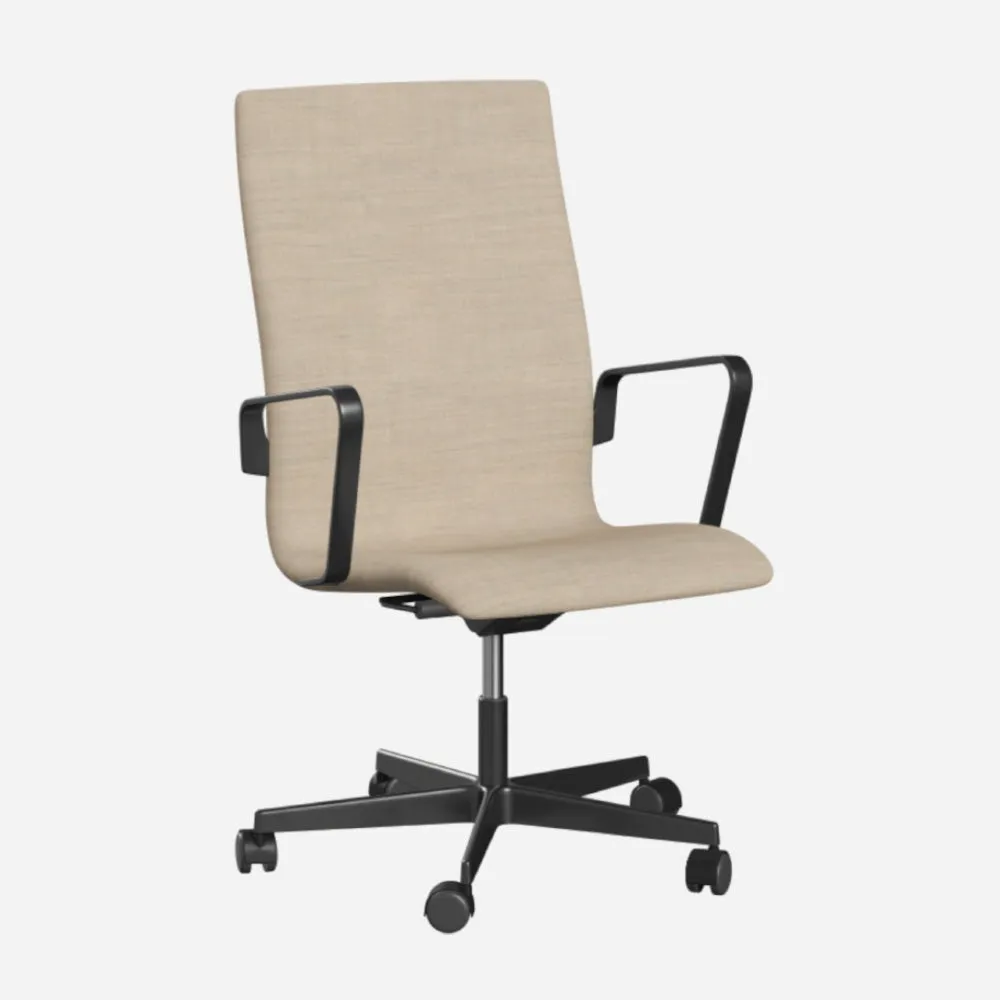 Fritz Hansen Oxford™ Office Armchair Upholstered With Wheels