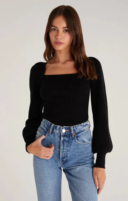 HADLEY SWEATER TIE TOP