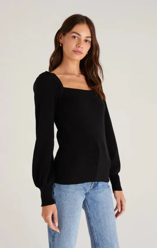 HADLEY SWEATER TIE TOP