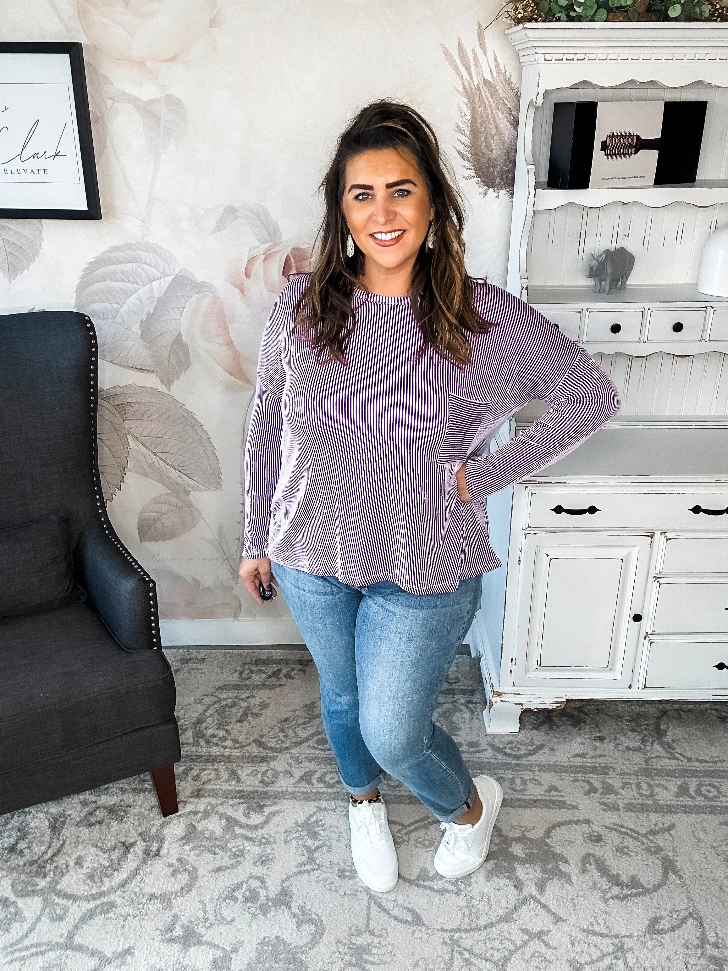 Into The Night Pullover - Violet