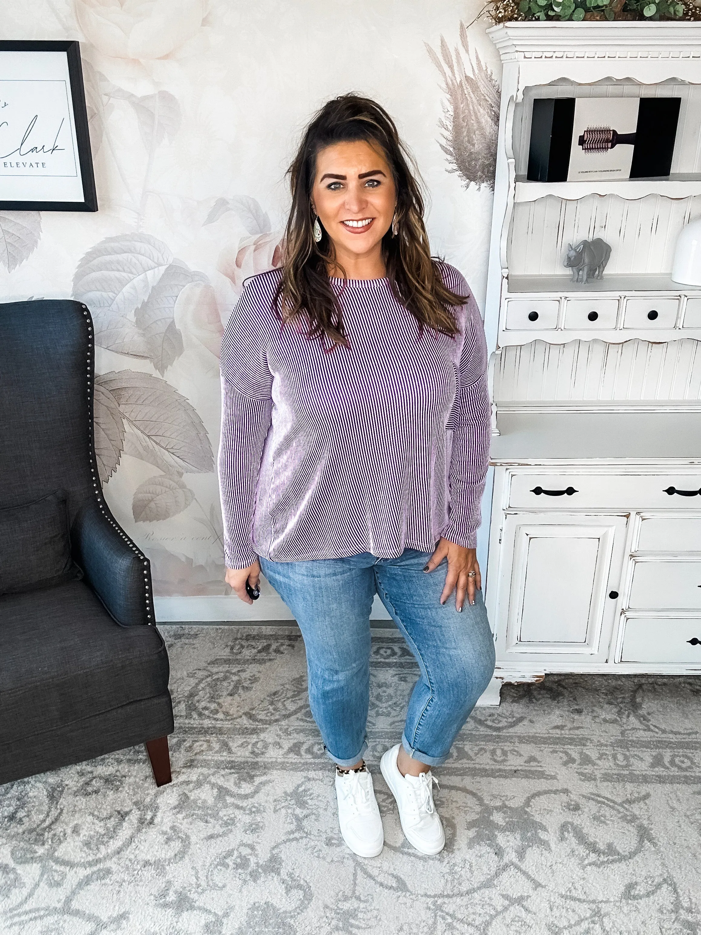 Into The Night Pullover - Violet
