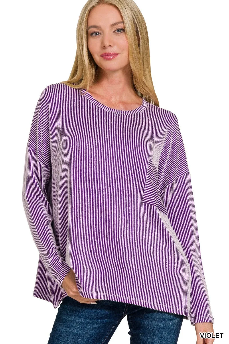 Into The Night Pullover - Violet