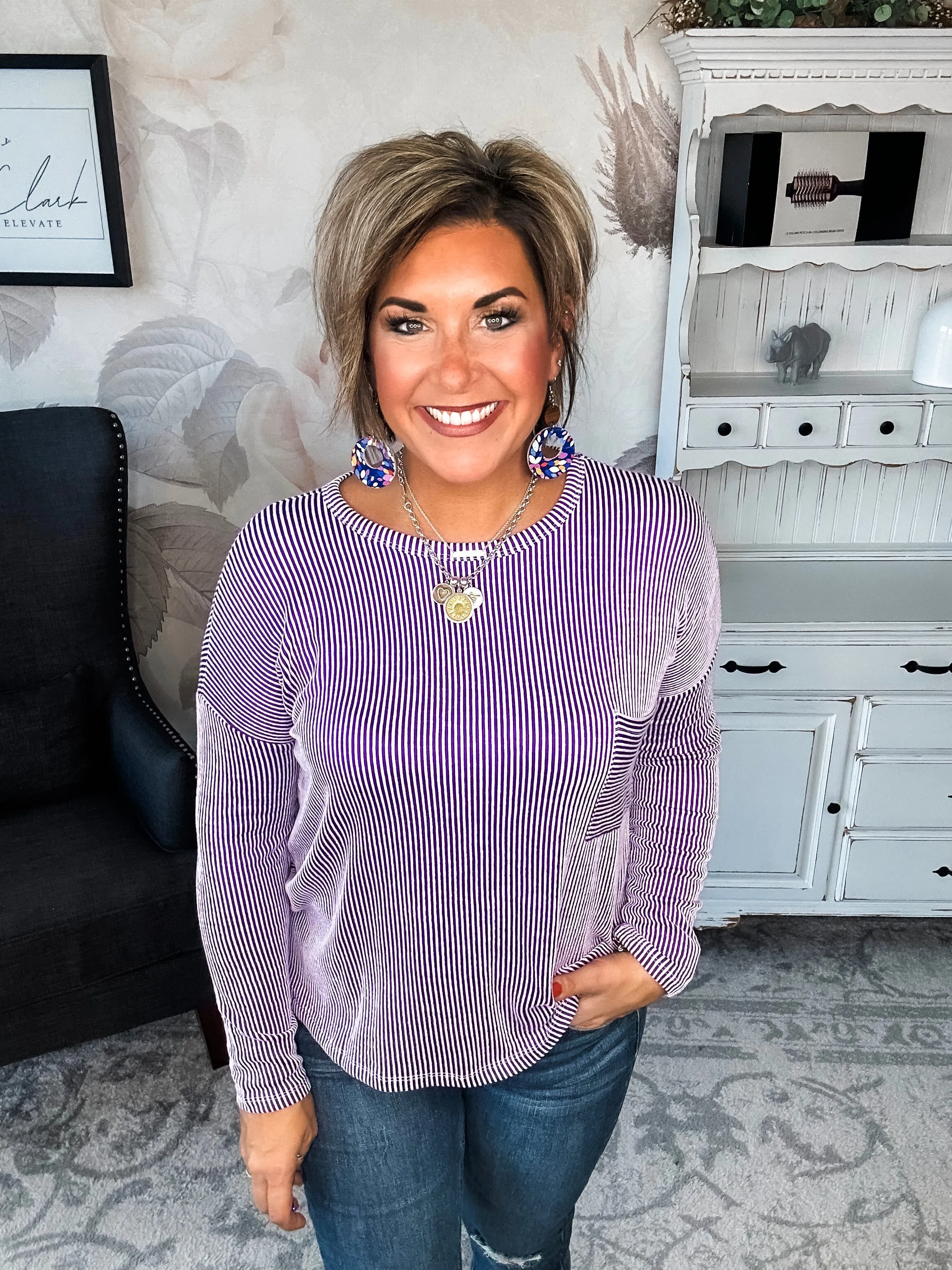 Into The Night Pullover - Violet