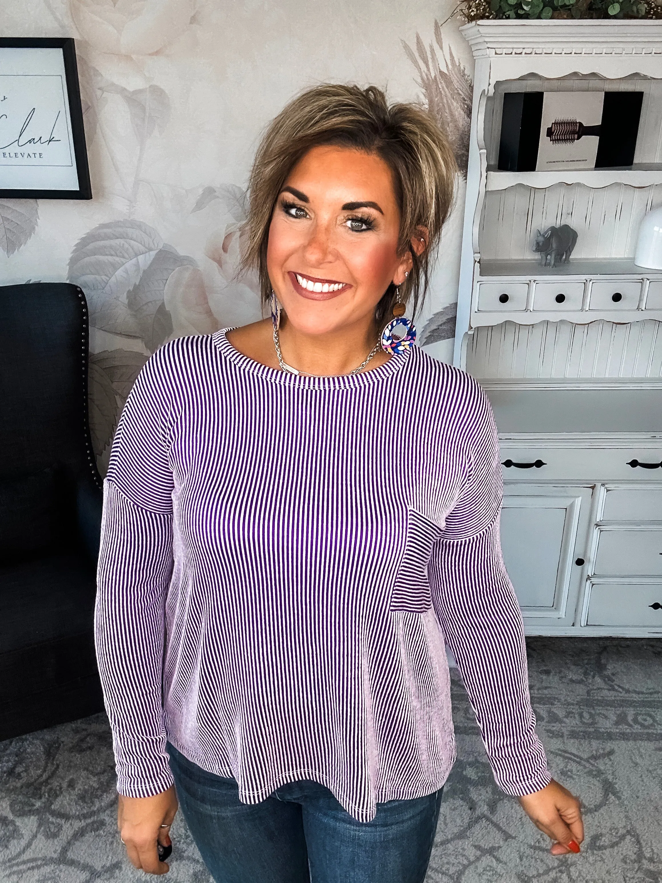 Into The Night Pullover - Violet
