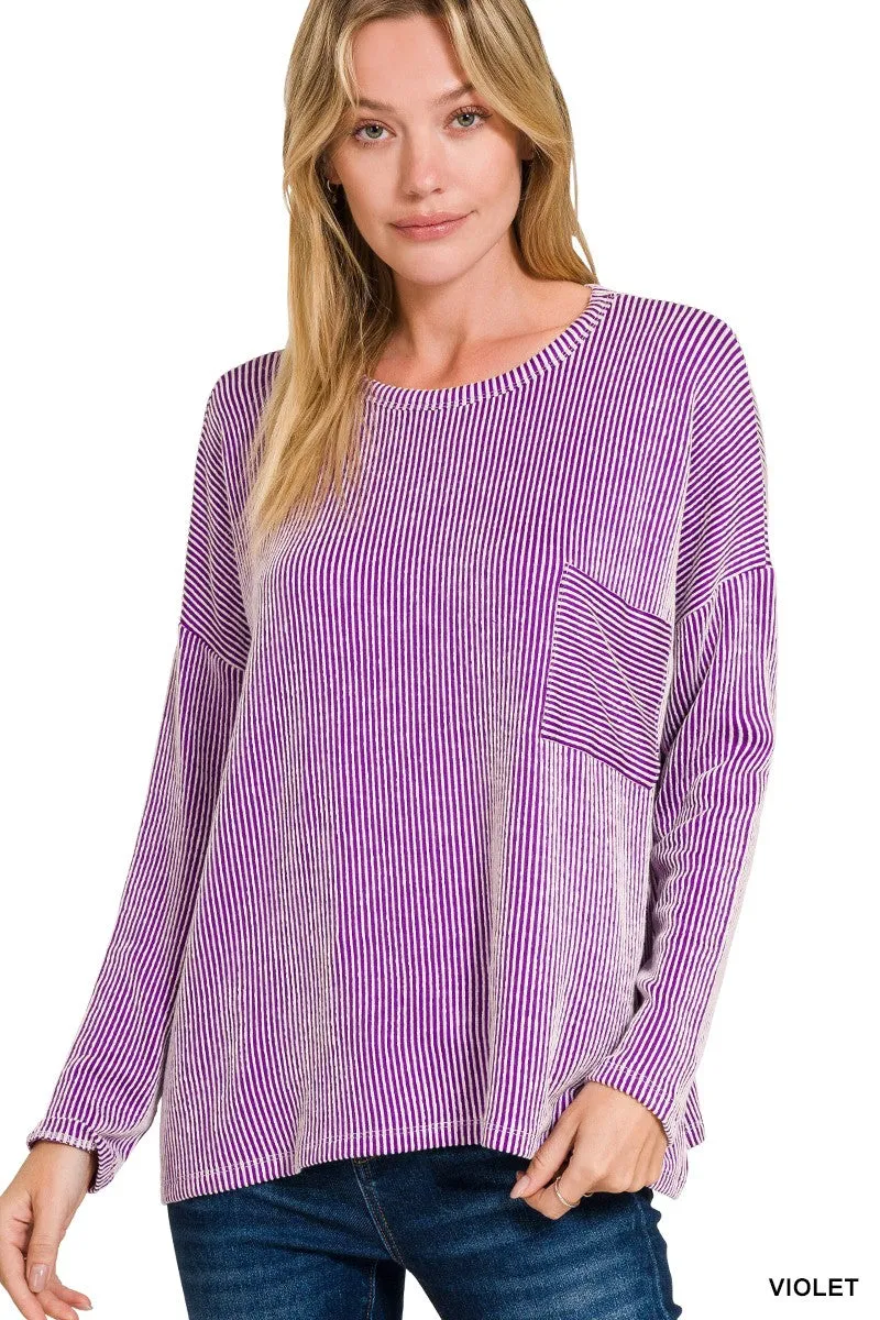 Into The Night Pullover - Violet