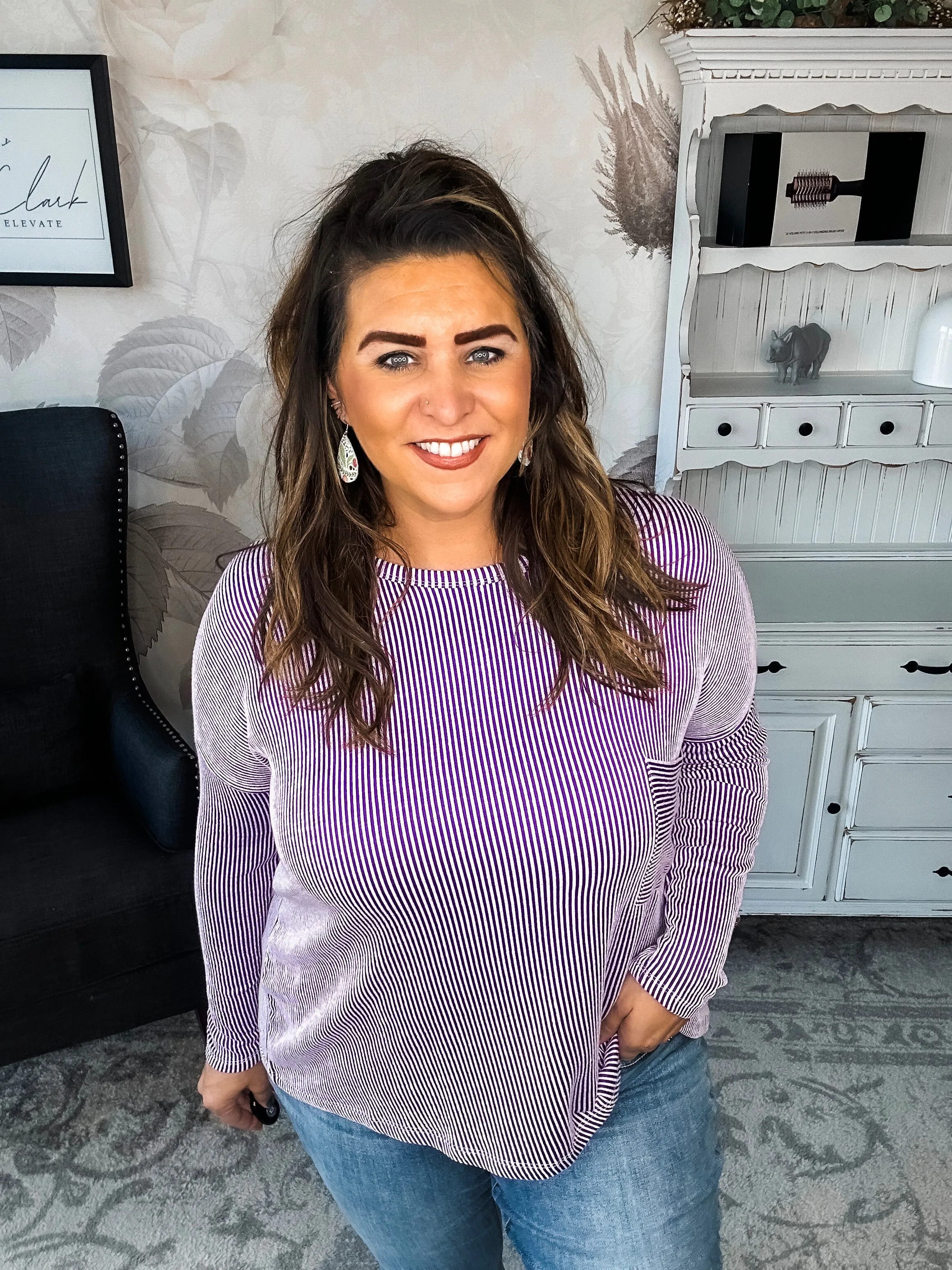 Into The Night Pullover - Violet