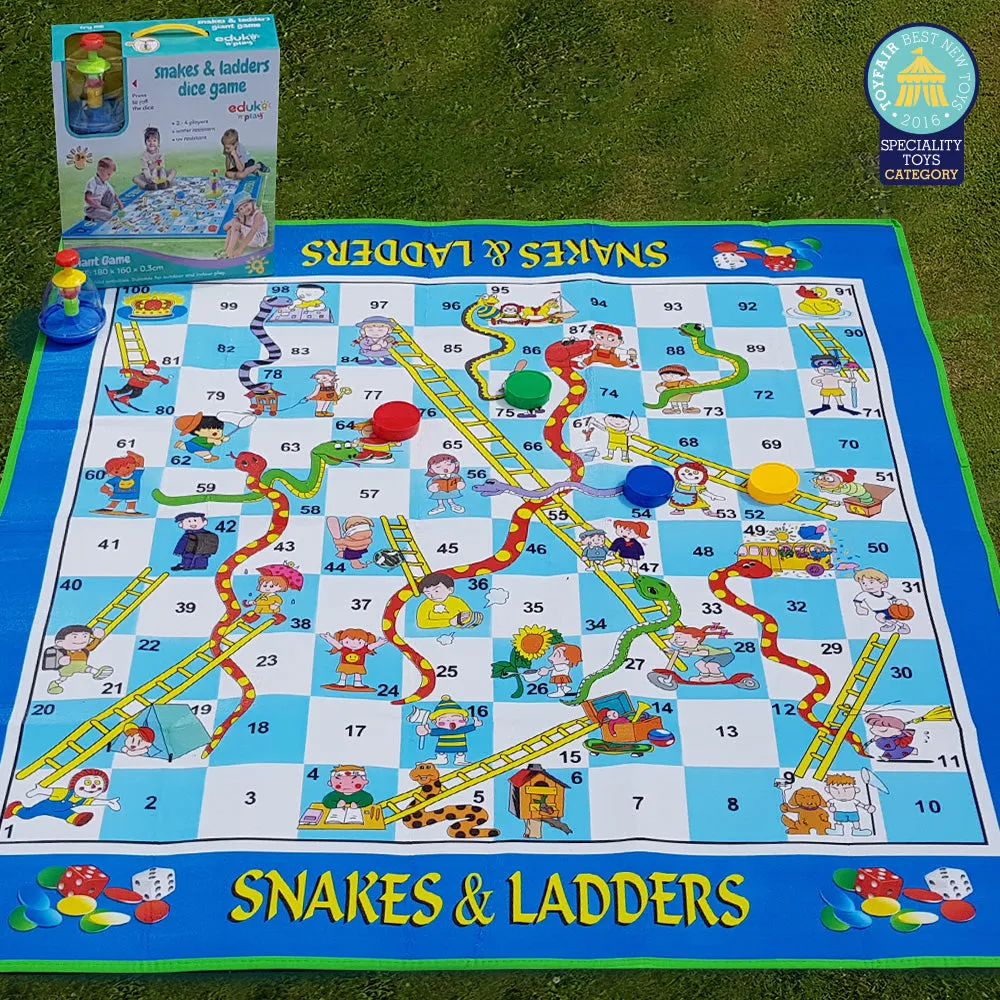 Large Snakes & Ladders Dice Game