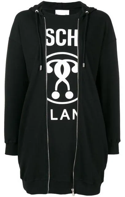 Logo Print Hoodie-Dress