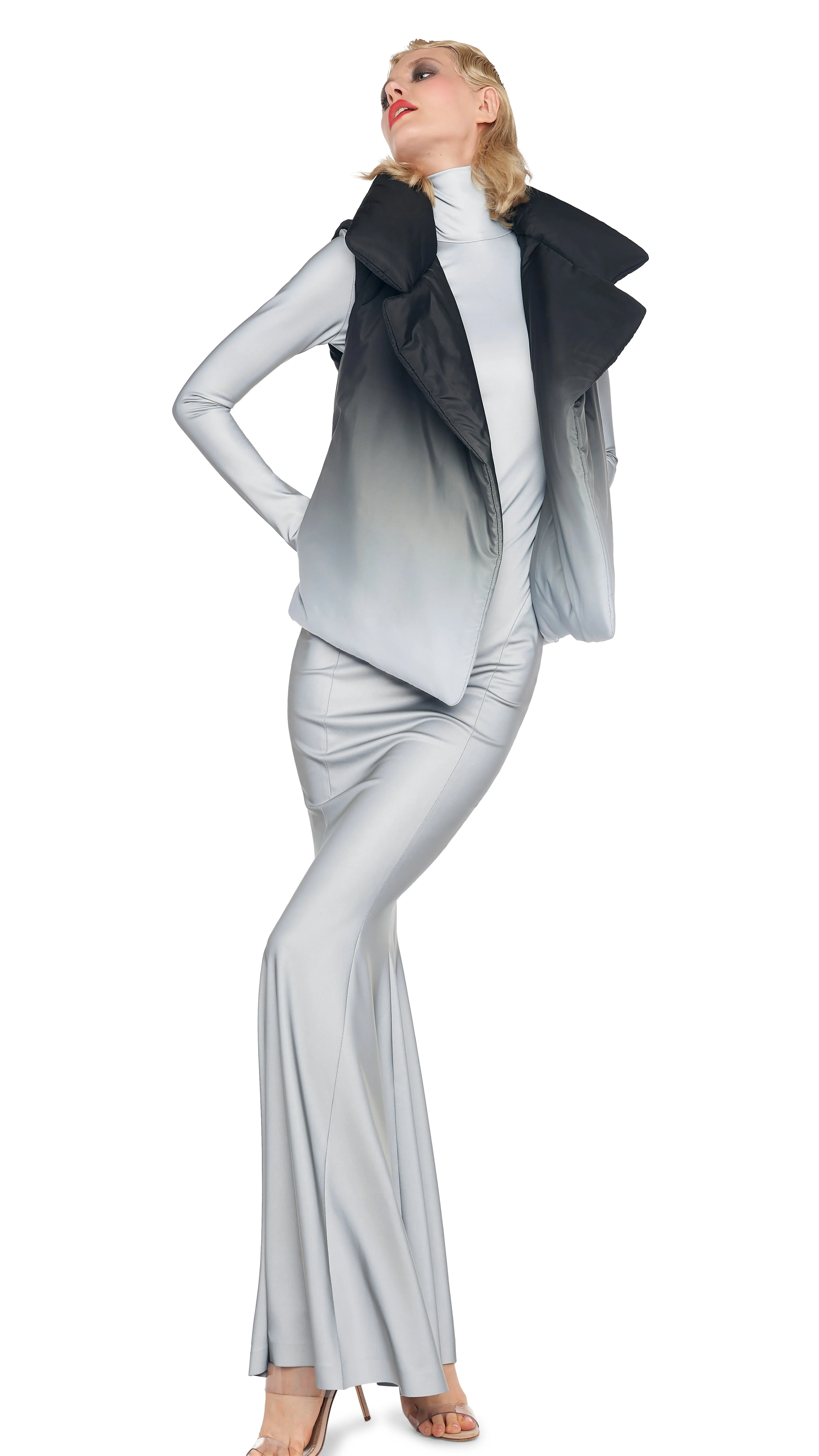 LONG SLEEVE TURTLE FISHTAIL GOWN