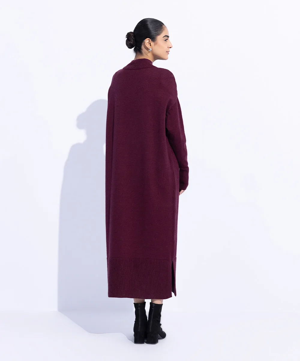 Long Sweater Knit Dress