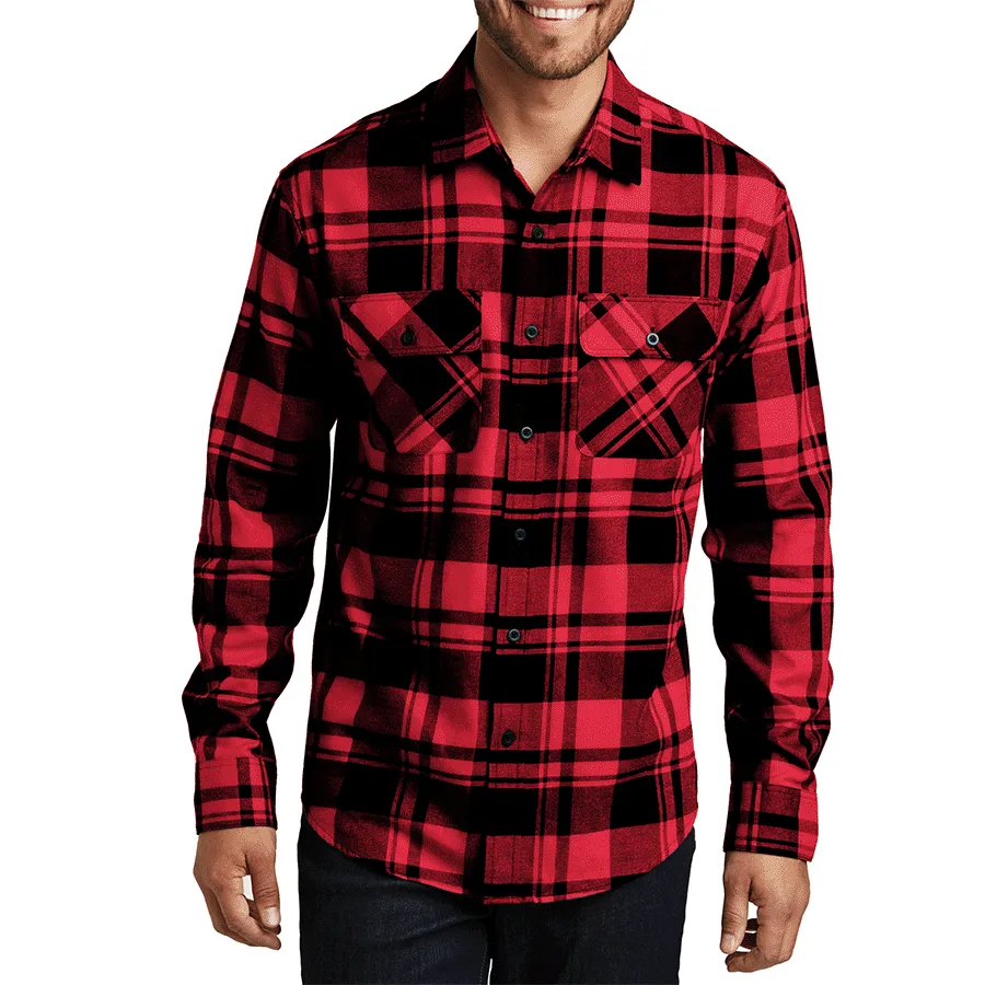 Men's Button Down Regular Fit Long Sleeve Plaid Flannel Casual Shirt