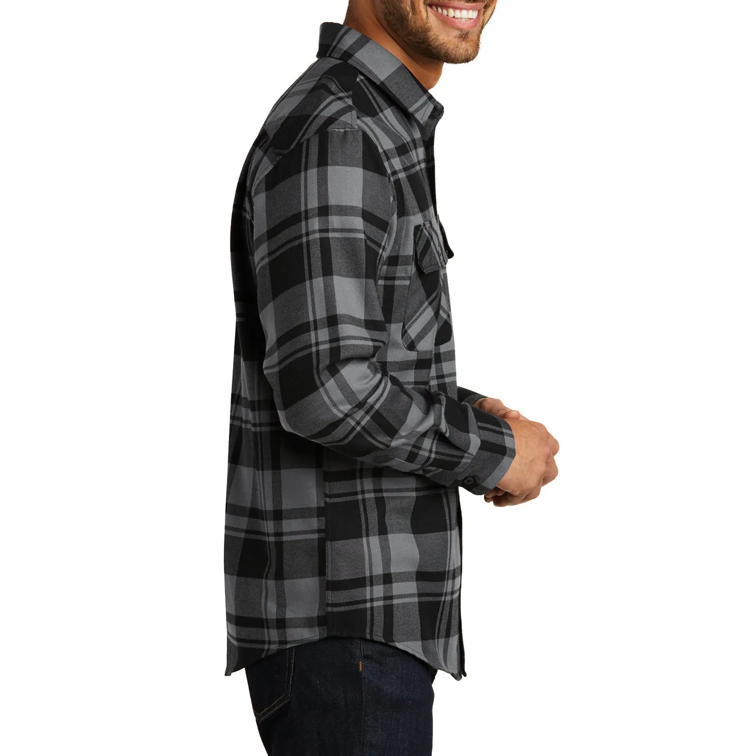 Men's Button Down Regular Fit Long Sleeve Plaid Flannel Casual Shirt