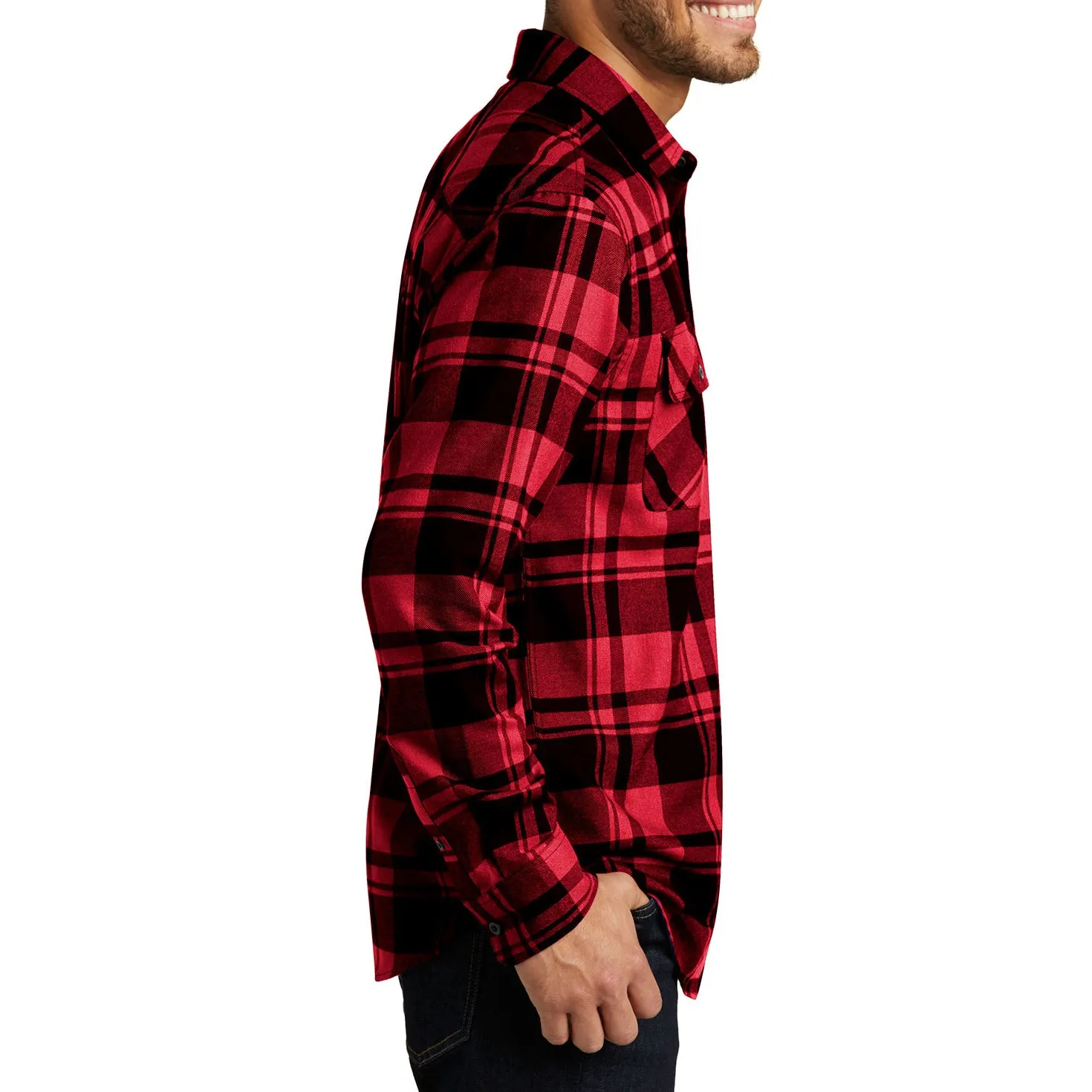 Men's Button Down Regular Fit Long Sleeve Plaid Flannel Casual Shirt