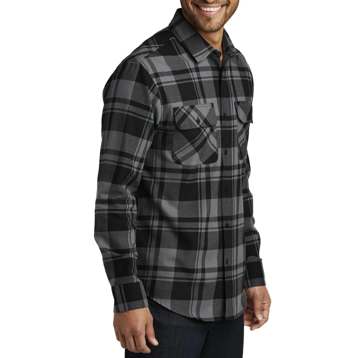 Men's Button Down Regular Fit Long Sleeve Plaid Flannel Casual Shirt