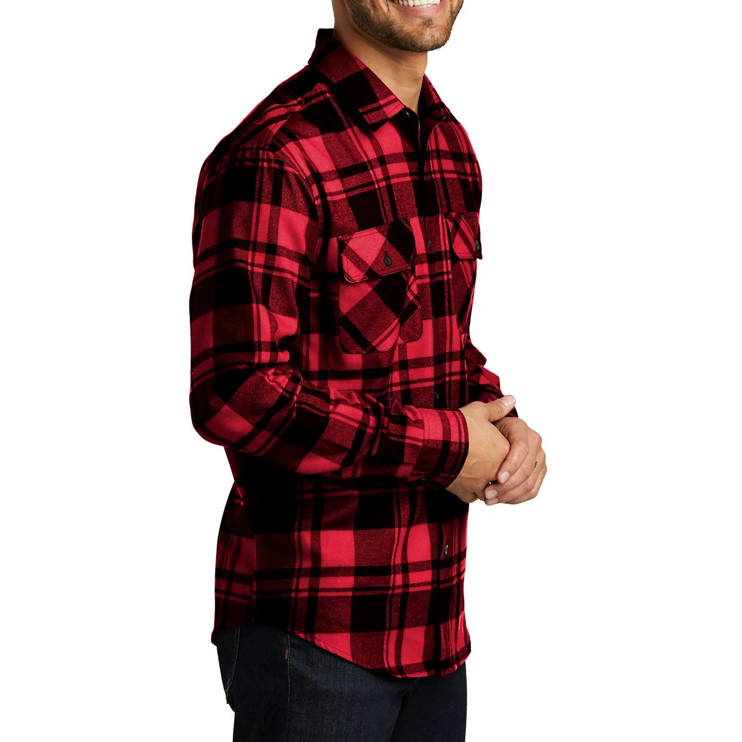 Men's Button Down Regular Fit Long Sleeve Plaid Flannel Casual Shirt