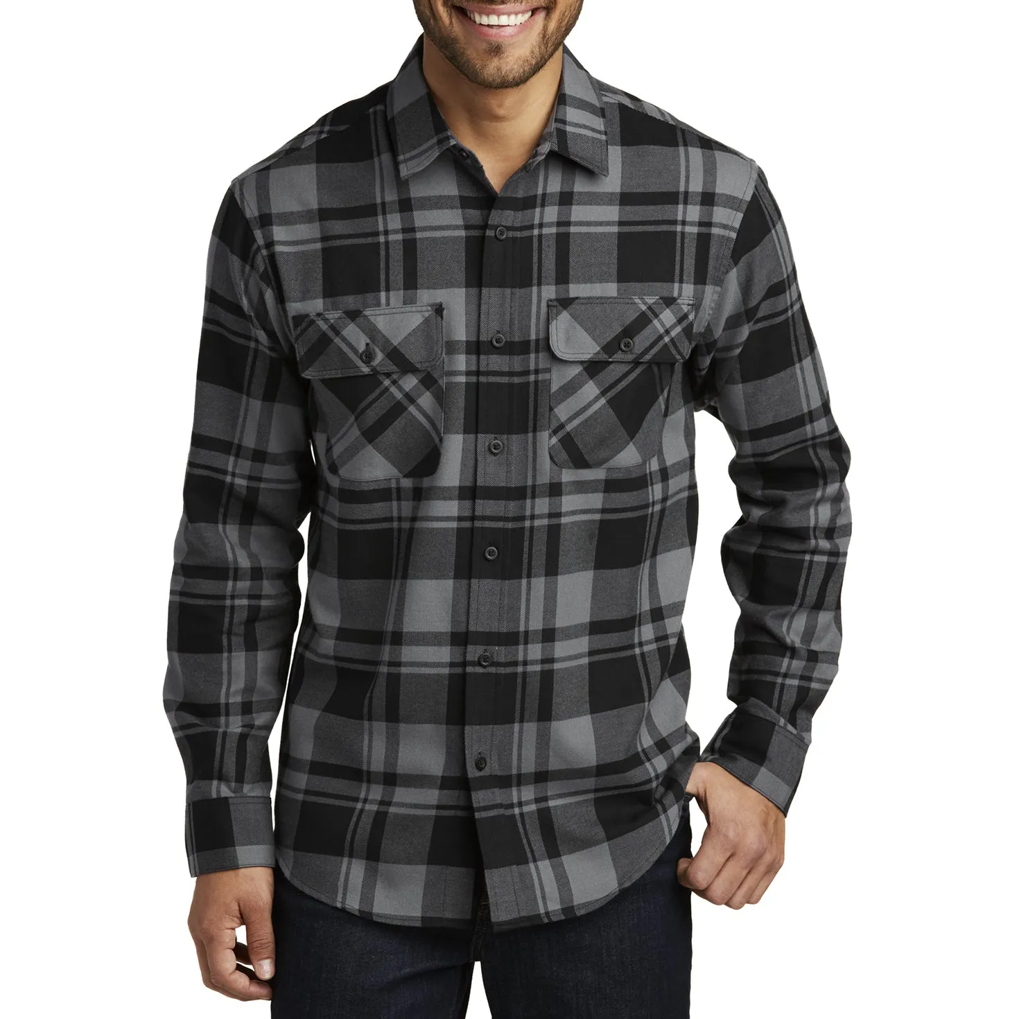 Men's Button Down Regular Fit Long Sleeve Plaid Flannel Casual Shirt