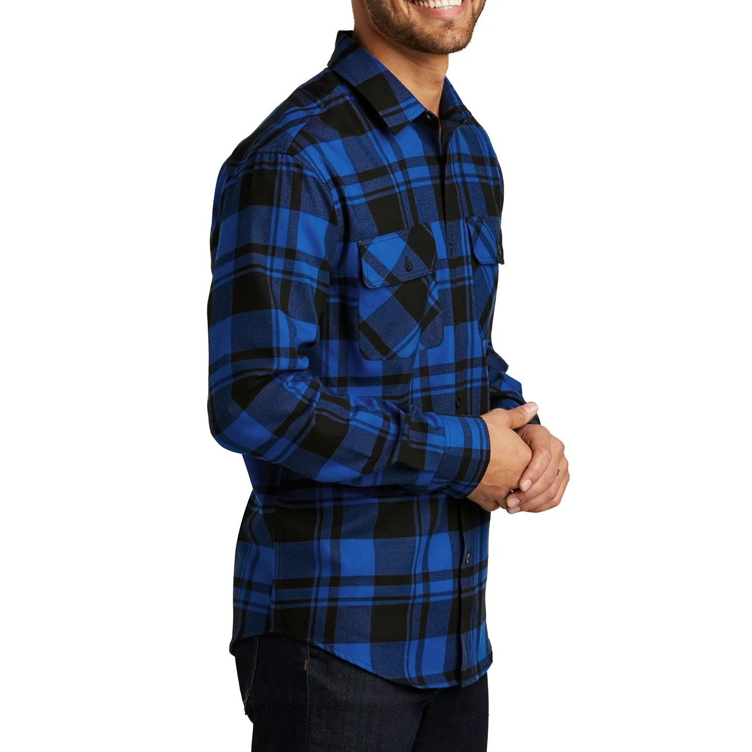 Men's Button Down Regular Fit Long Sleeve Plaid Flannel Casual Shirt