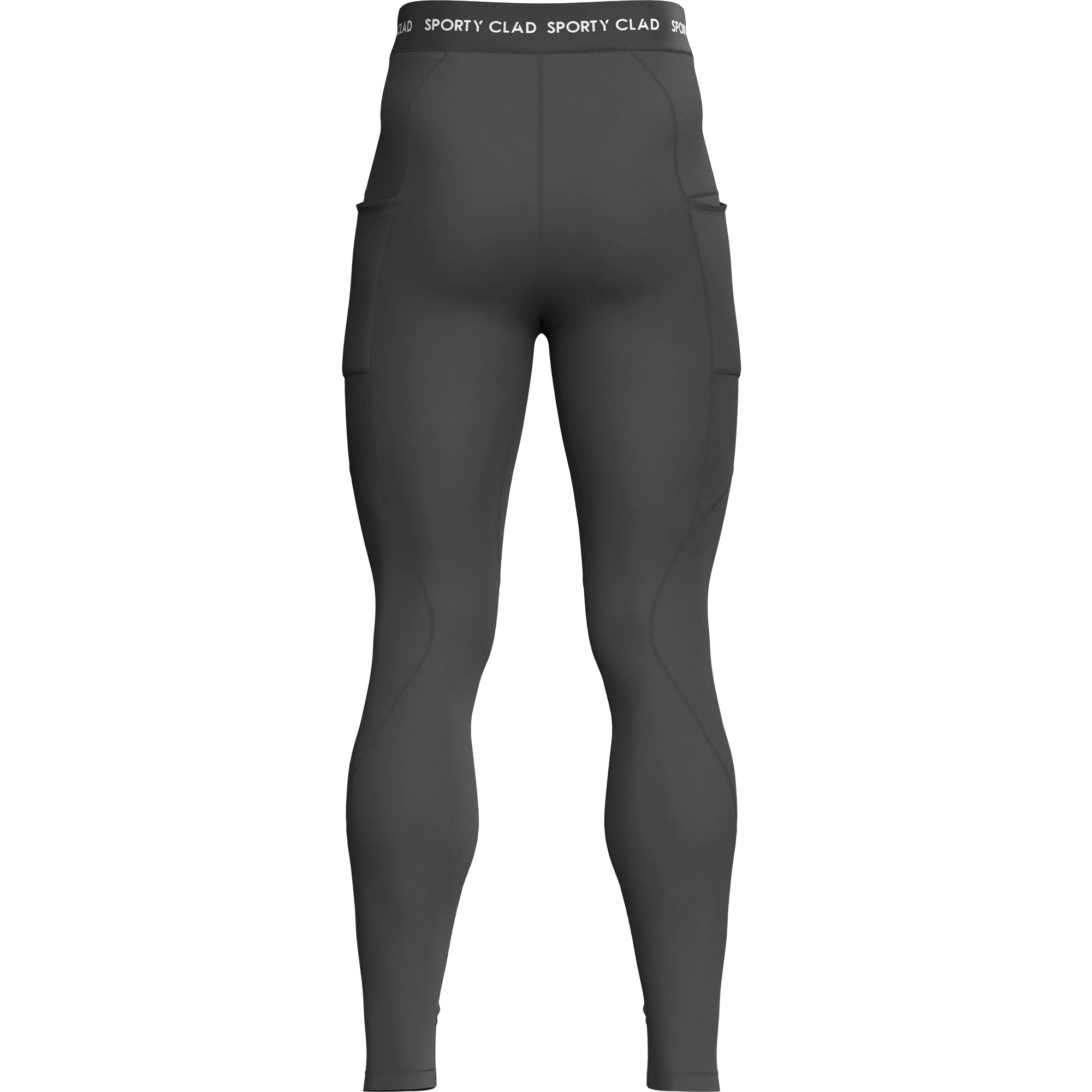 Men's Grey Thermal Base Layer Compression Leggings