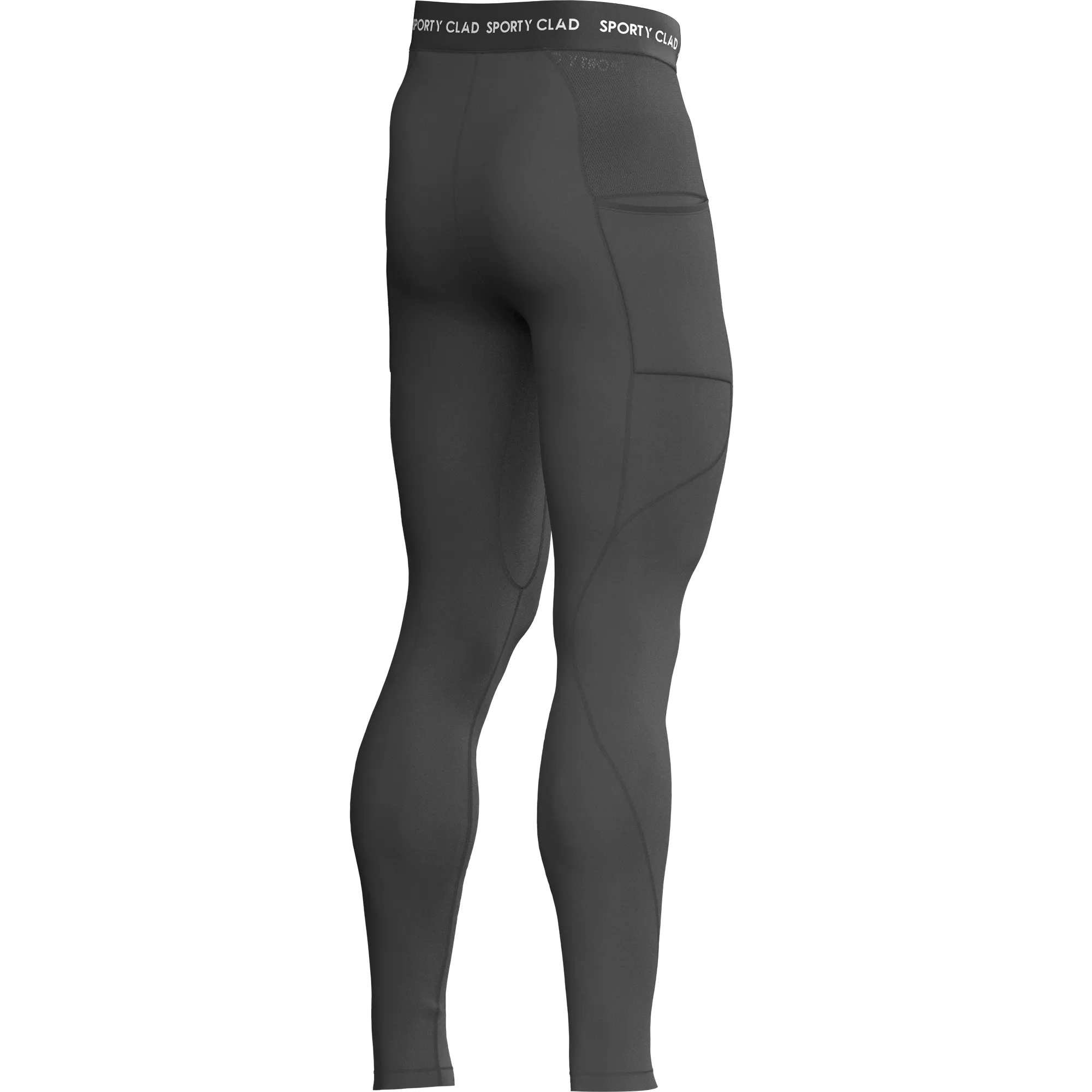 Men's Grey Thermal Base Layer Compression Leggings