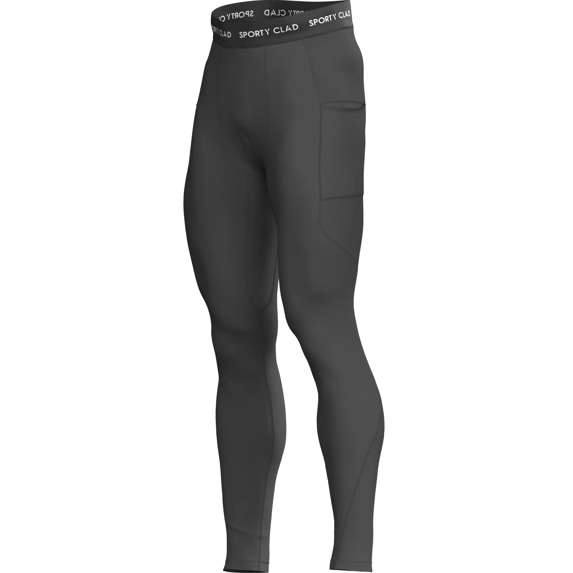 Men's Grey Thermal Base Layer Compression Leggings
