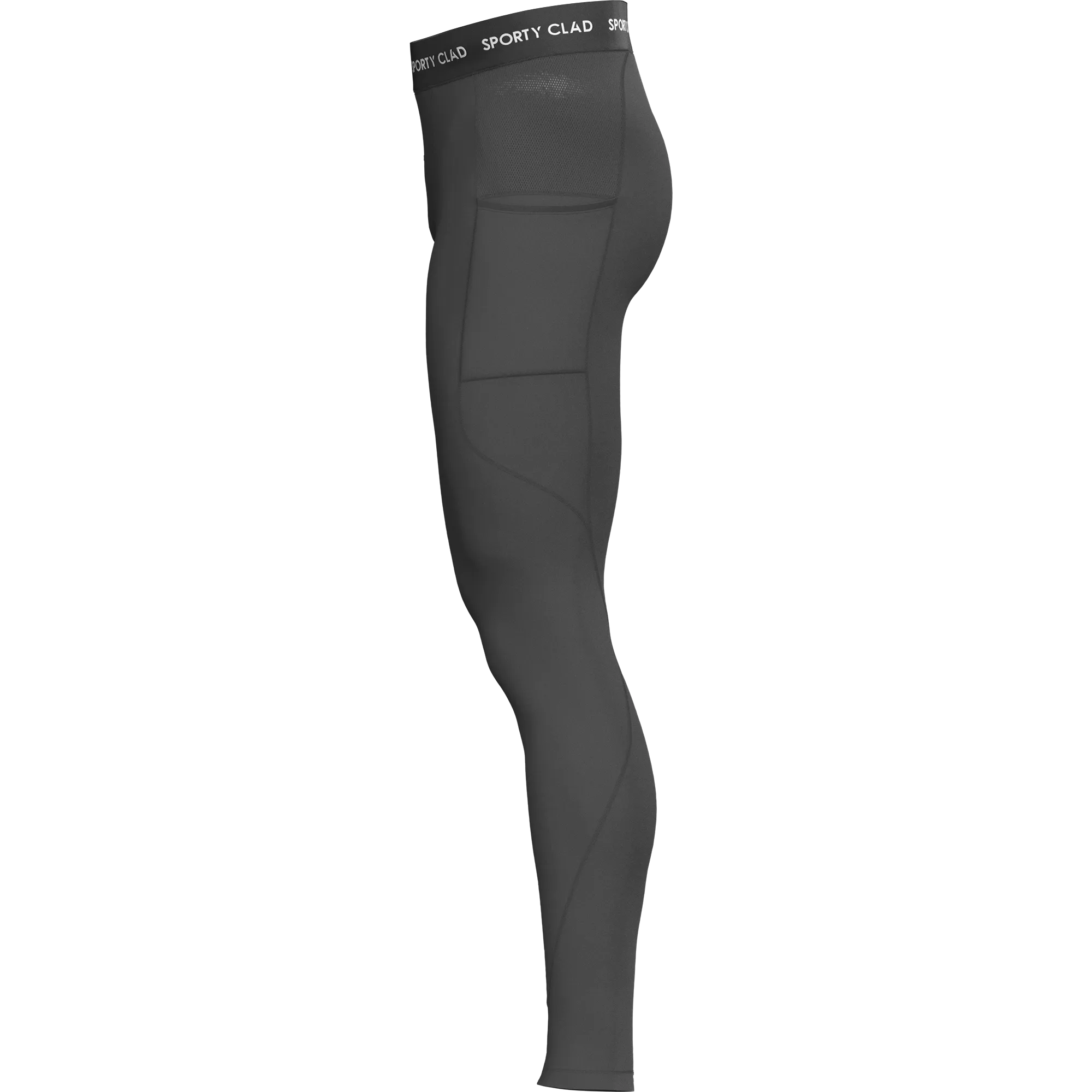 Men's Grey Thermal Base Layer Compression Leggings