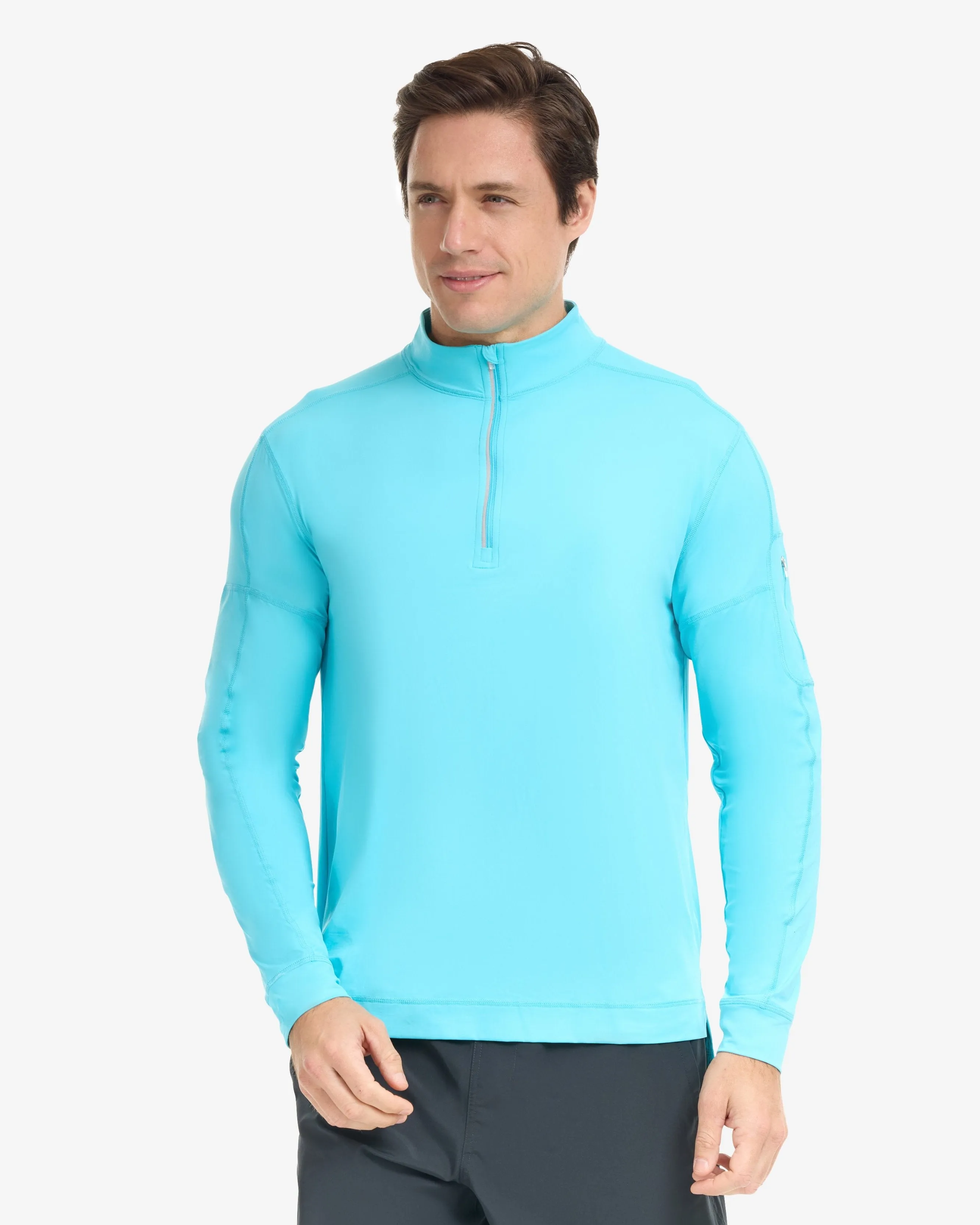 MEN'S MOCK ZIP TOP (12001)