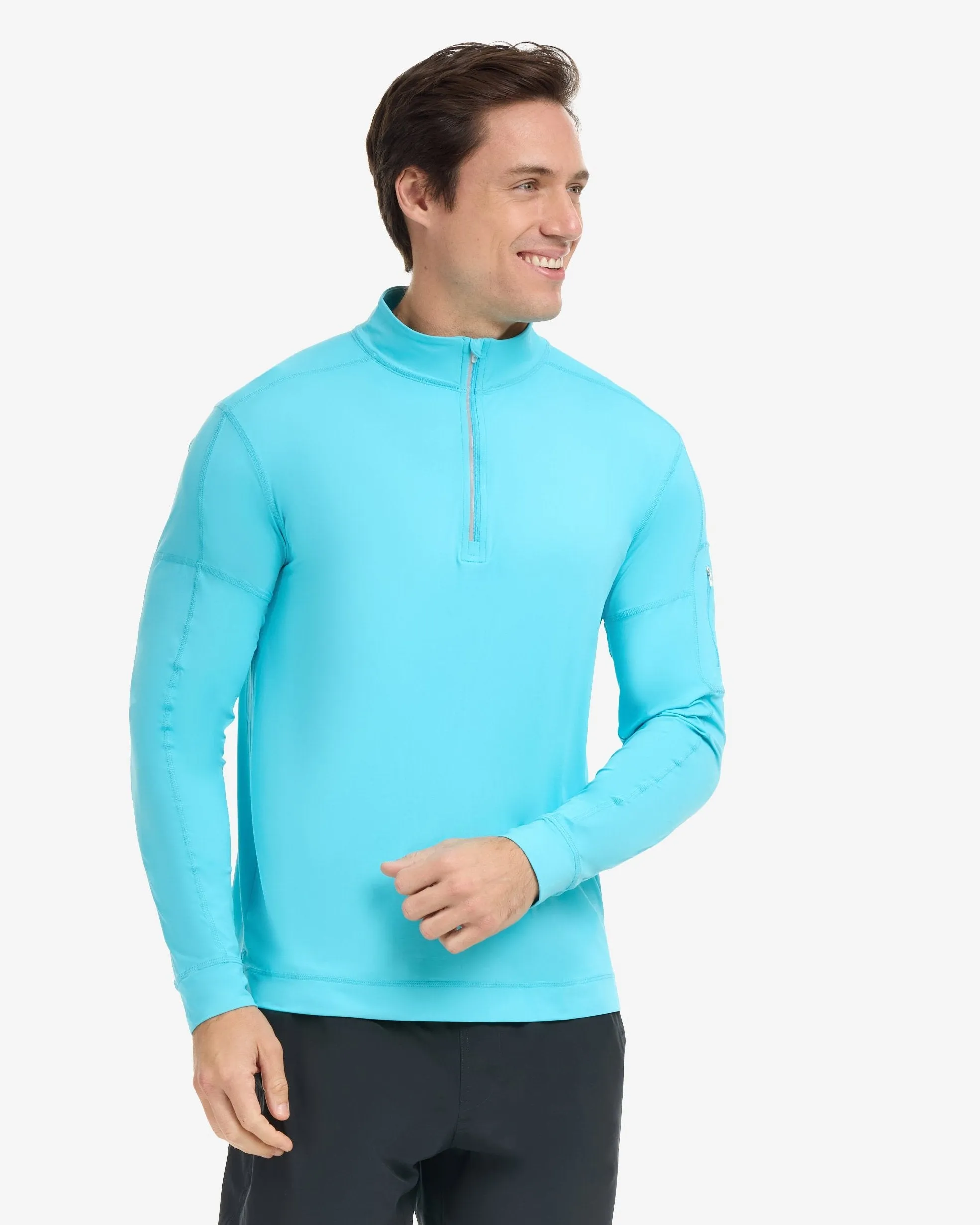 MEN'S MOCK ZIP TOP (12001)