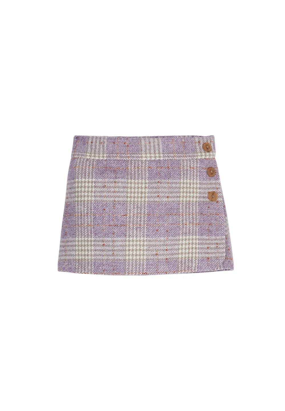 Mini Skort - Lilac Tweed