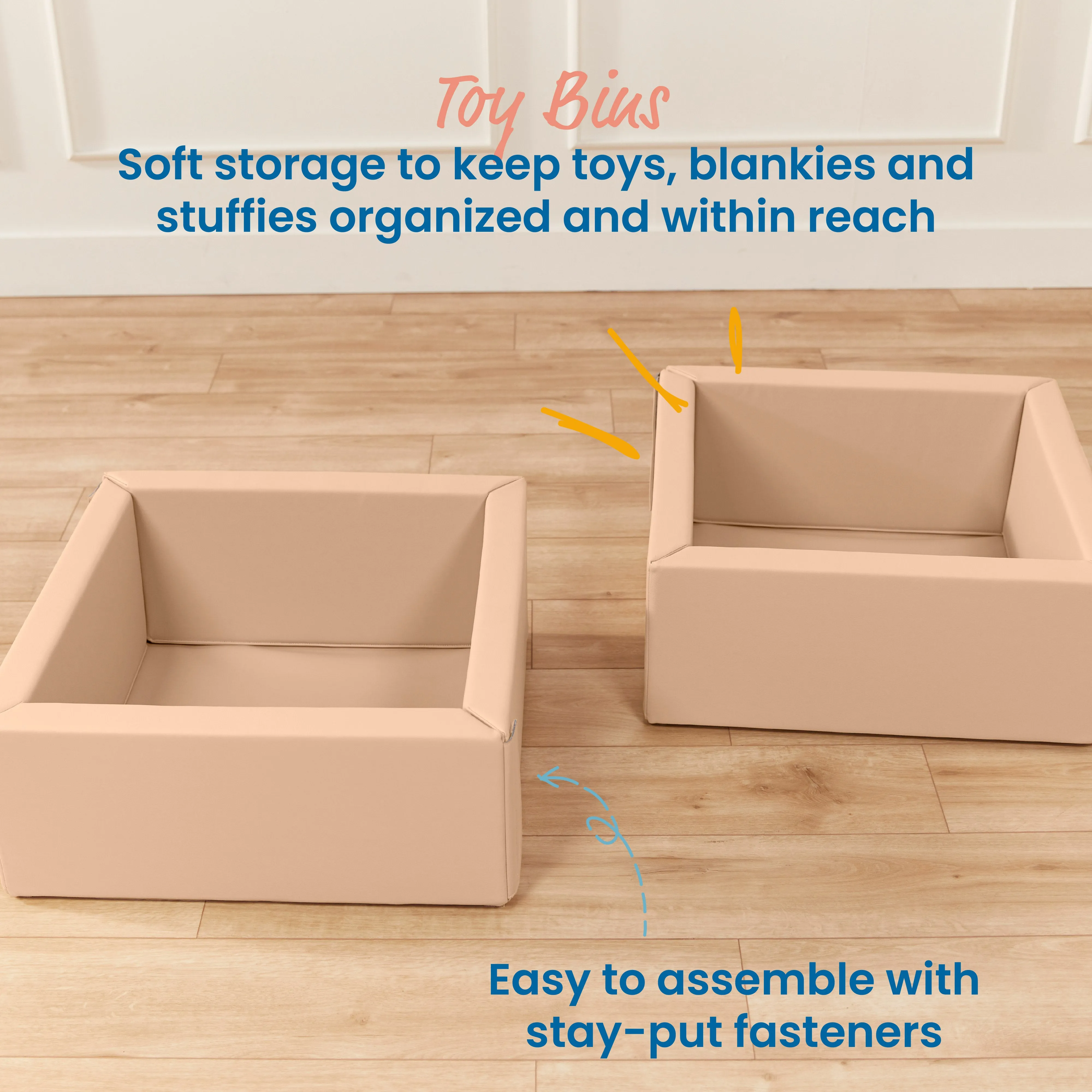 Play Patch Toy Bins, Beginner Playset, 2-Pack