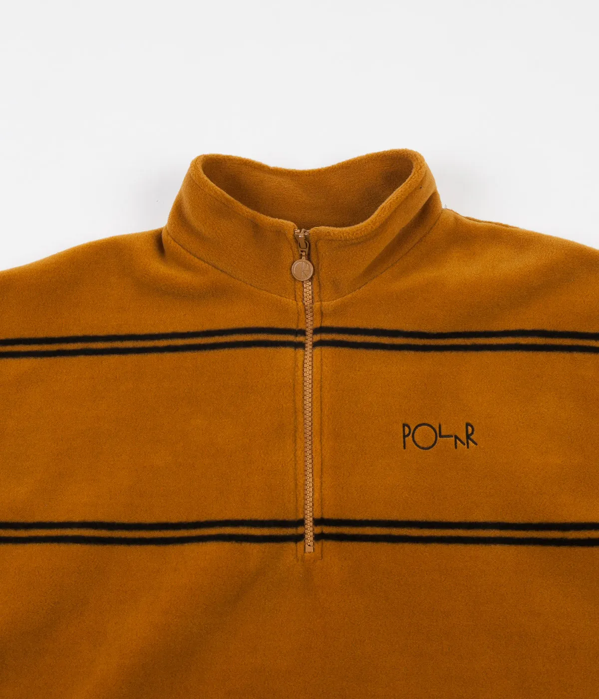 Polar Striped Fleece Pullover 2.0 Sweatshirt - Caramel