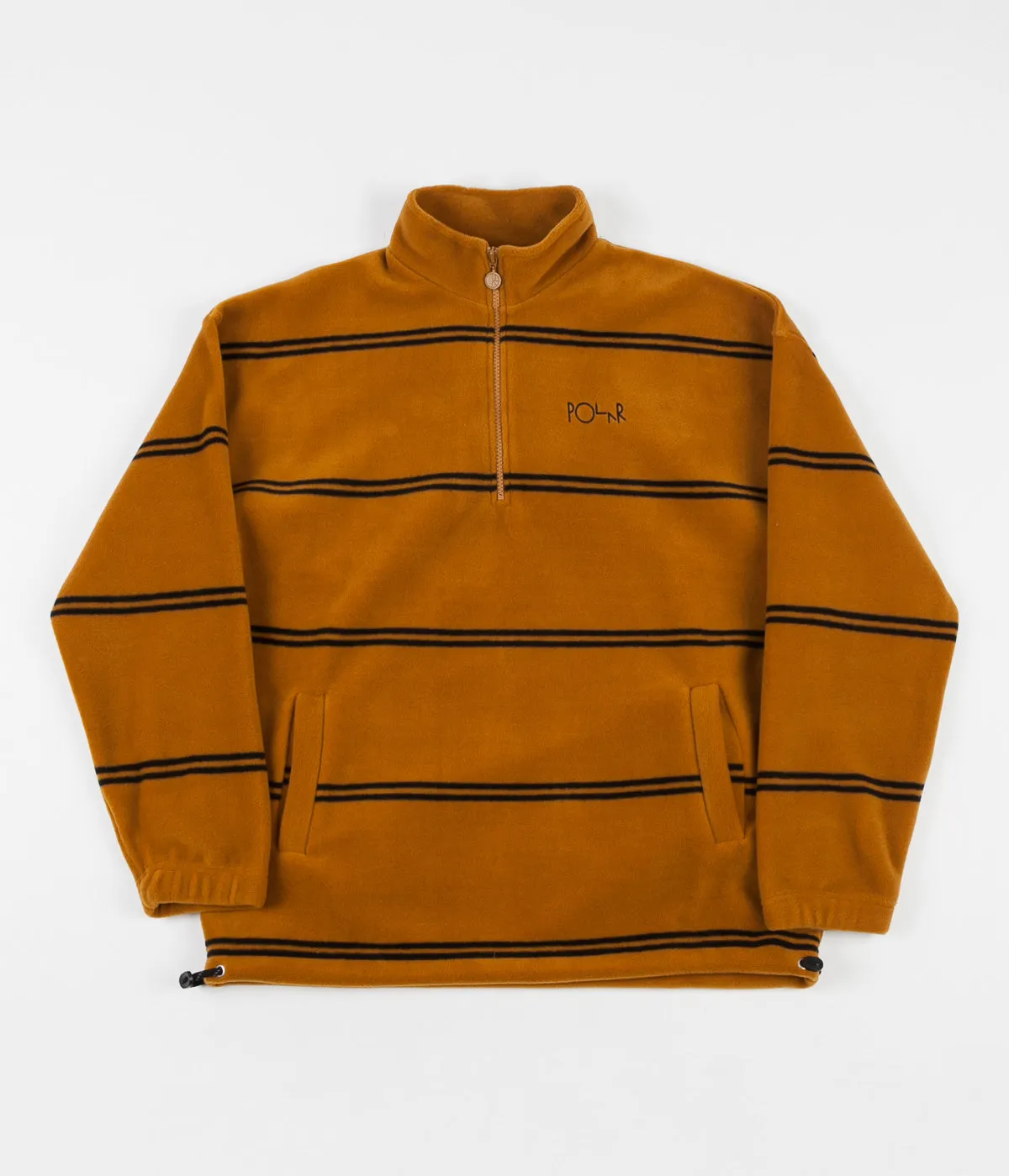 Polar Striped Fleece Pullover 2.0 Sweatshirt - Caramel
