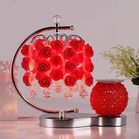 Rose Table Lamp with Aromatherapy Cup