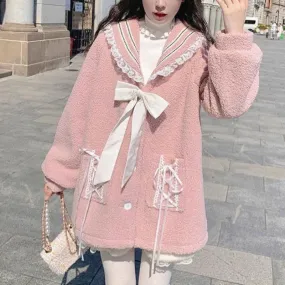 Strawberry Snowflake   Sweater Top Mermaidcore Kawaii Academia Y2K Cottagecore Coquette Fairycore Dollette Princesscore