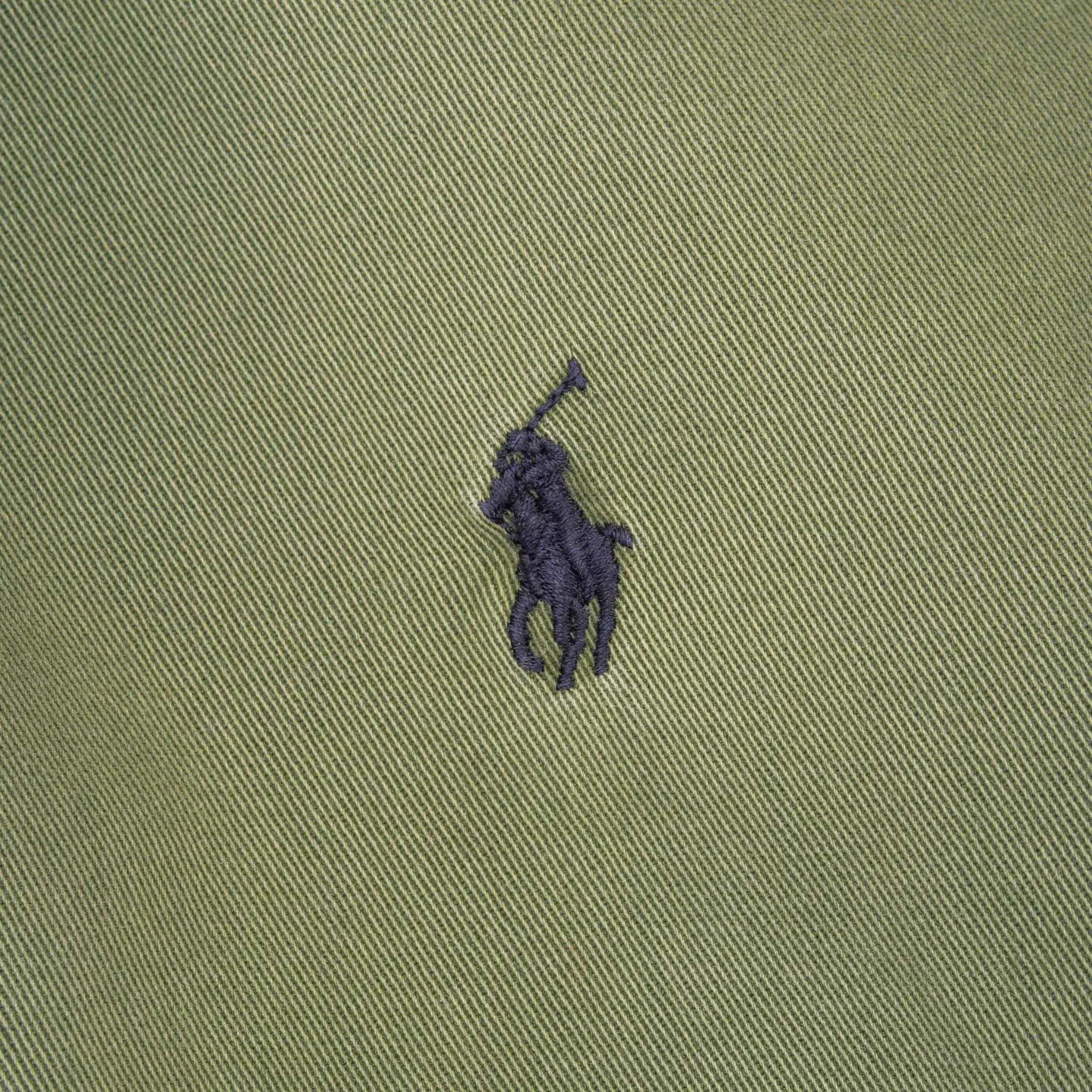 VINTAGE POLO RALPH LAUREN OLIVE GREEN HARRINGTON GOLF JACKET 1990S LARGE