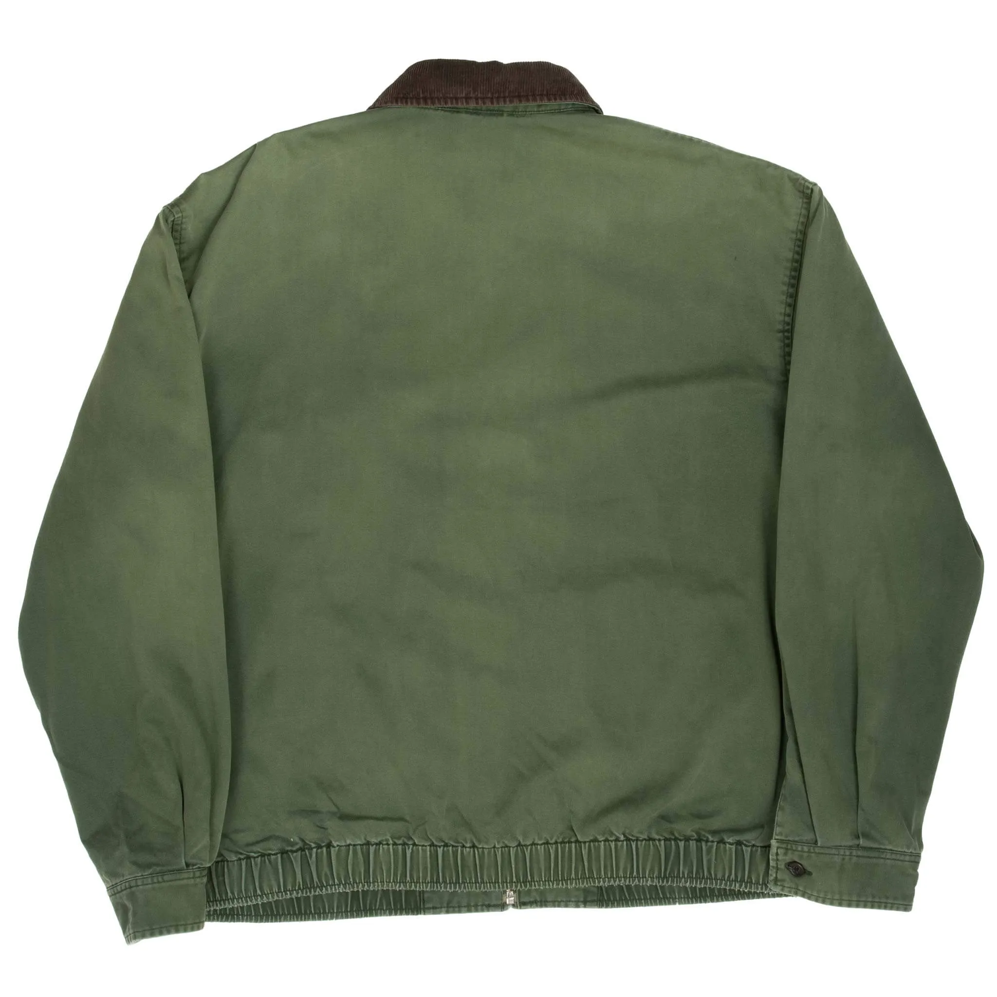 VINTAGE POLO RALPH LAUREN OLIVE GREEN HARRINGTON GOLF JACKET 1990S LARGE