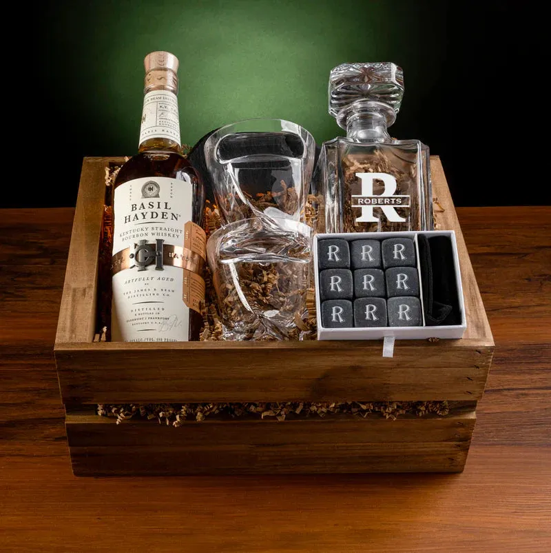 Whiskey Crate Gift Set