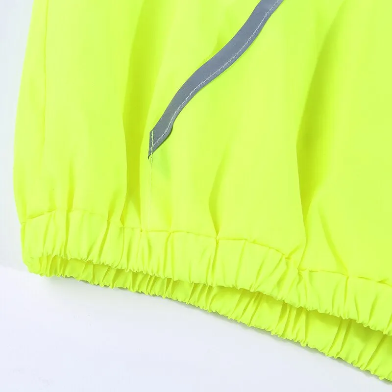 Women's High Waist Loose Reflective Two-Piece Suit